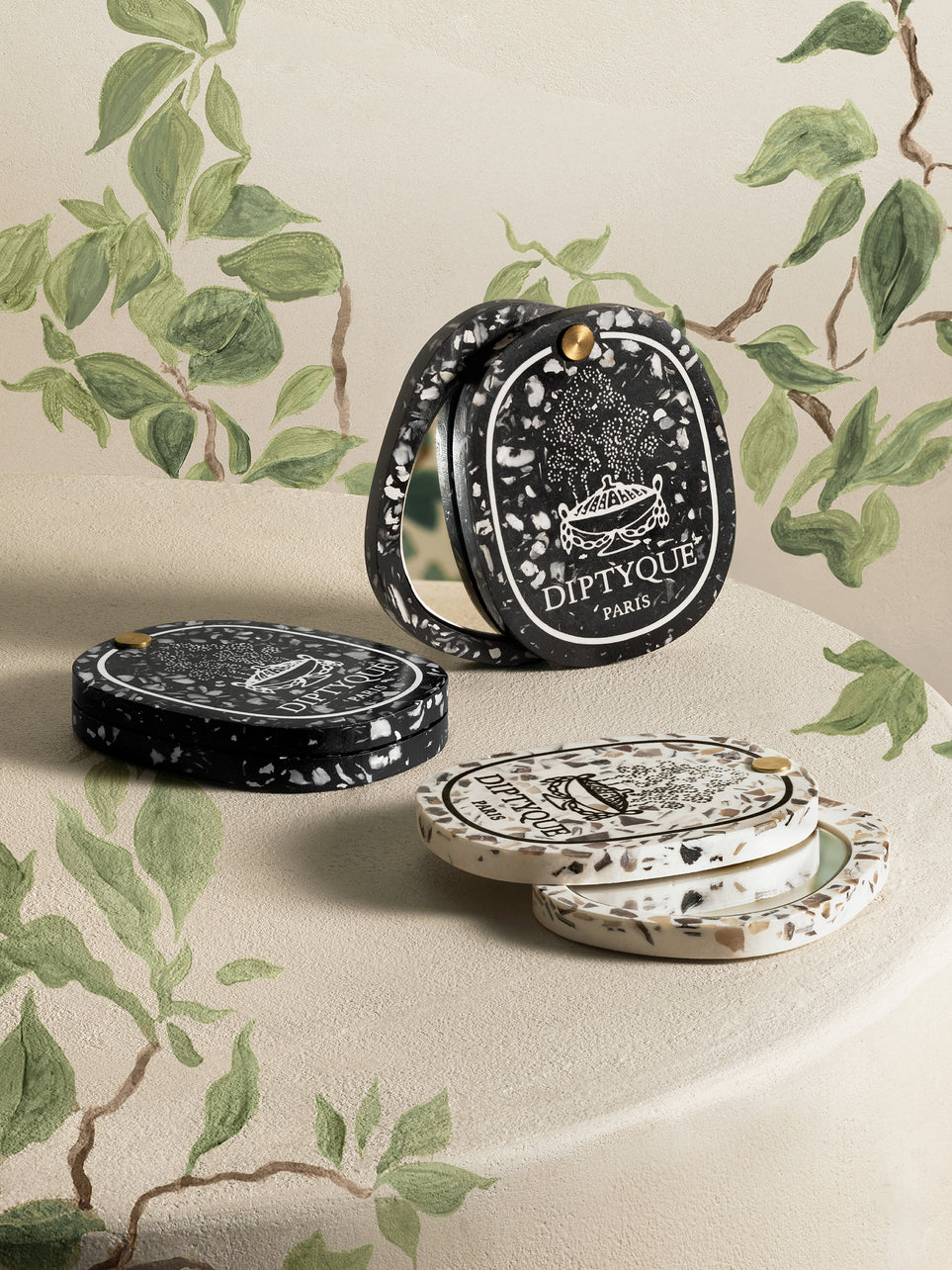 Shell Pocket Mirror - White