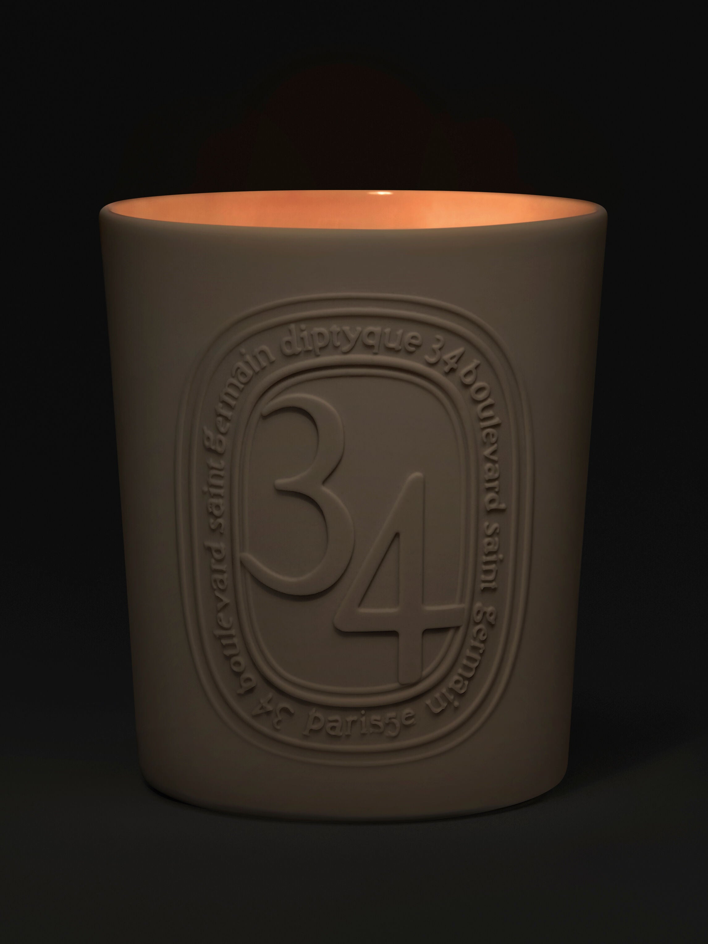 Diptyque 34 Boulevard Saint-Germain Large Candle | Amber & Woody