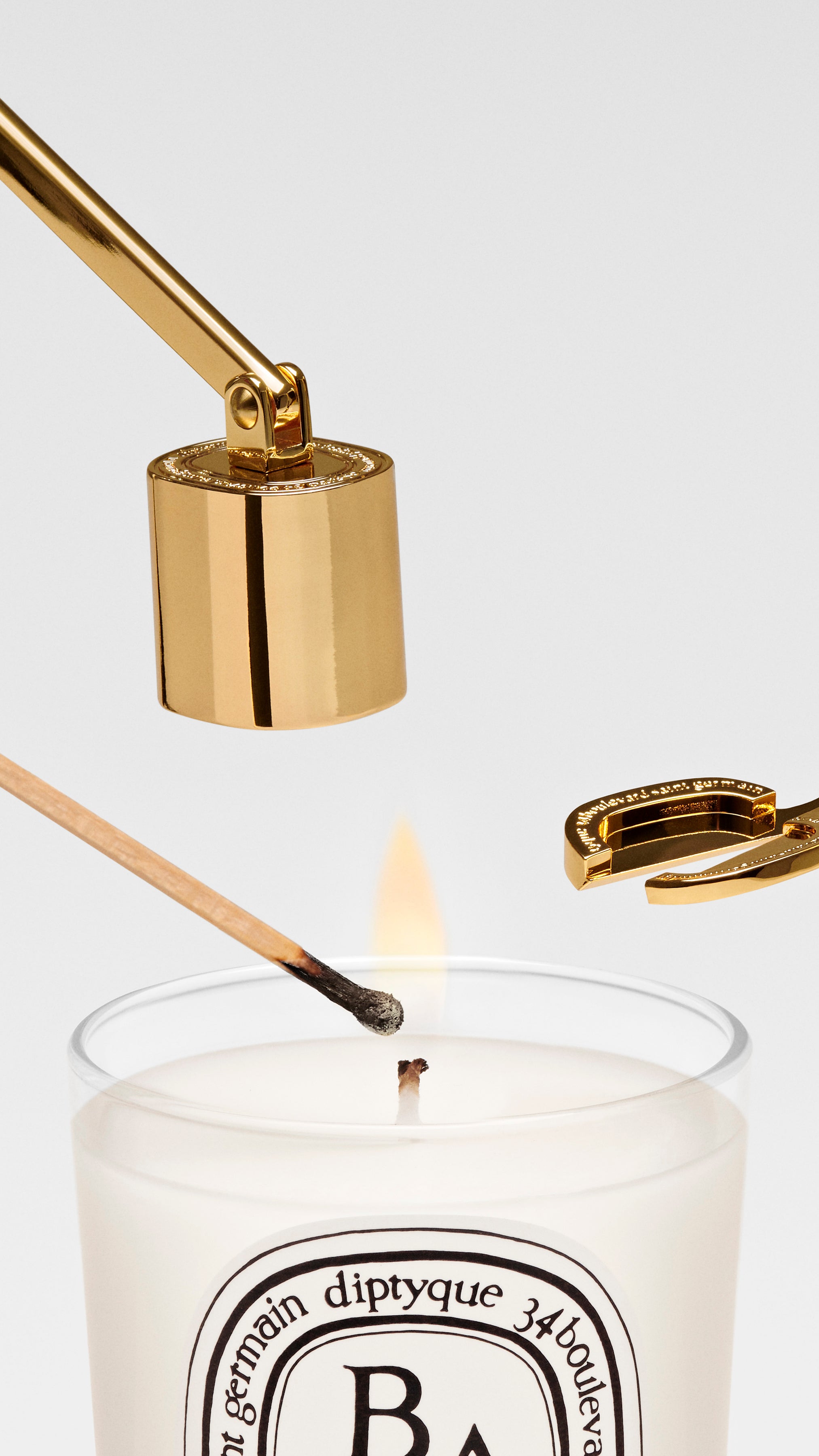 【C-280】ディプティック ウィックトリマー スナッファー ゴールドセット Gold Wick Trimmer - For candles – Diptyque