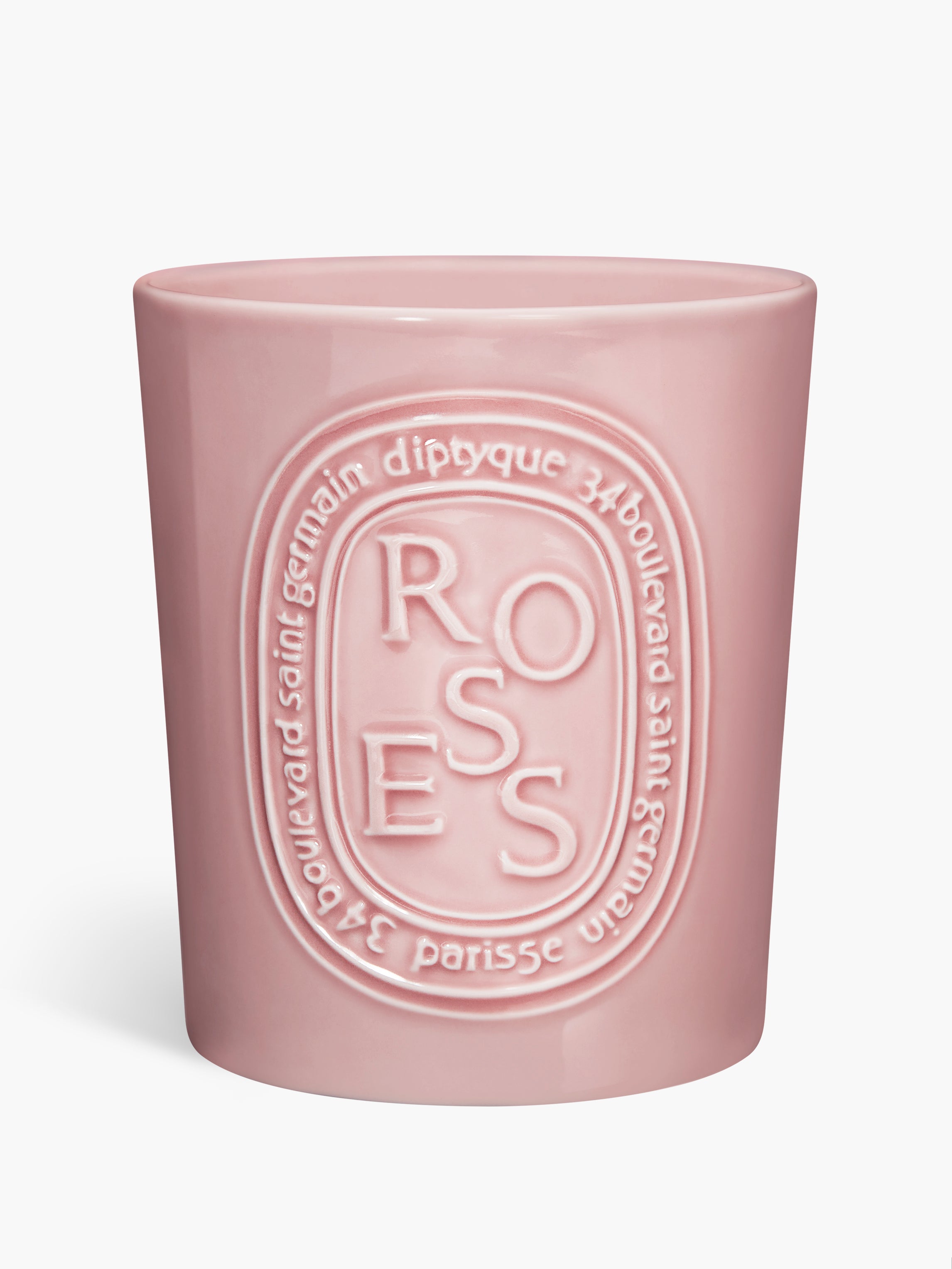 Bella 　diptyque ROSEキャンドル 600gラージサイズ Diptyque Roses Large Candle | Handcrafted Pink Vessel