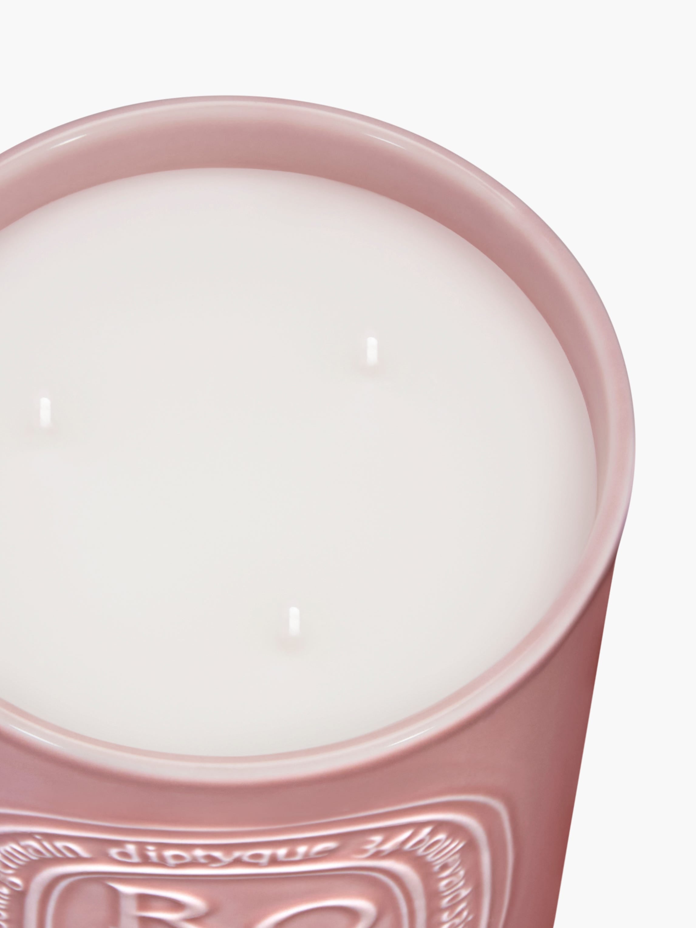 Diptyque Roses Large Candle | Handcrafted Pink Vessel Diptyque Roses Large Candle | Handcrafted Pink Vessel