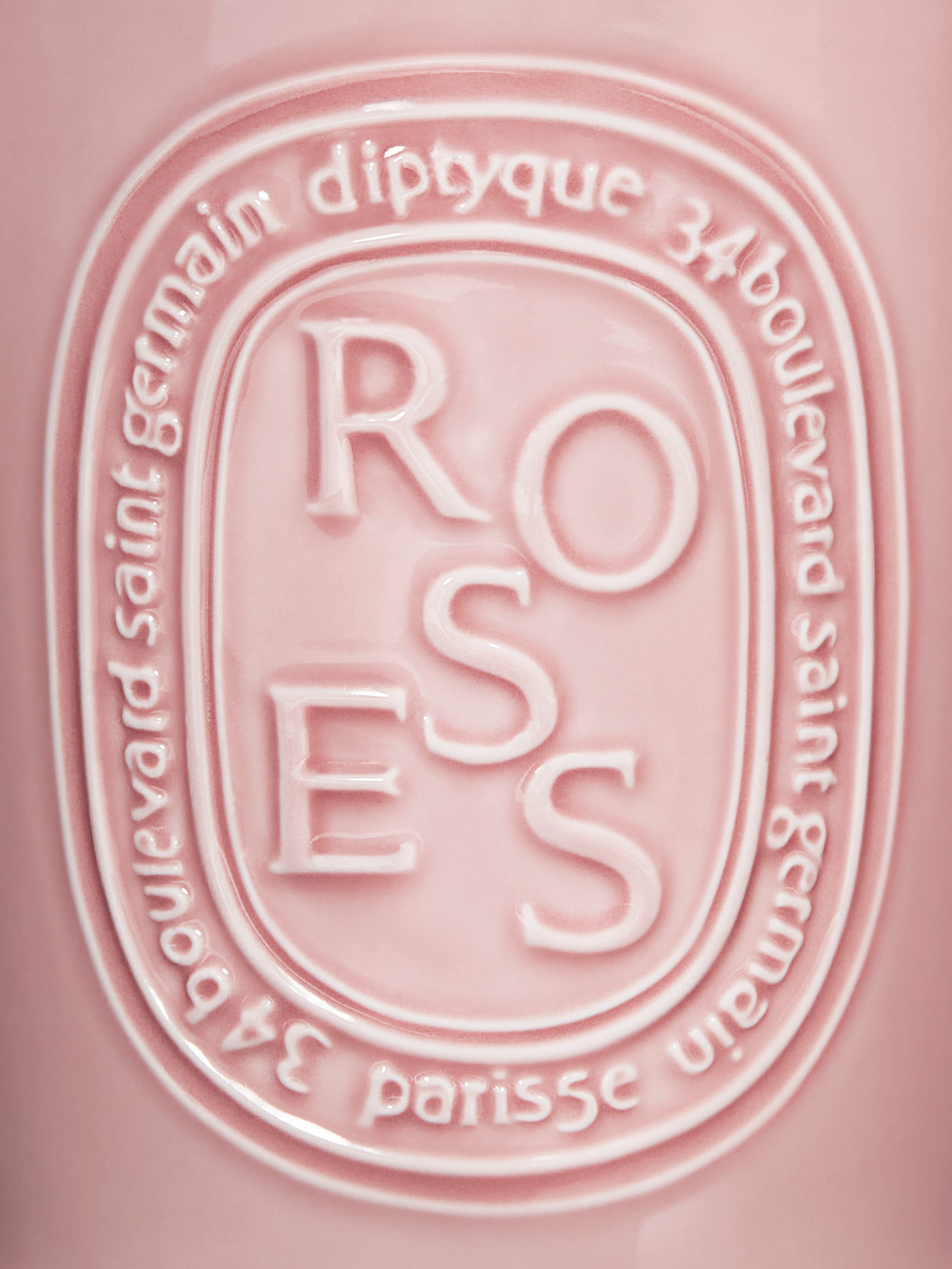 Diptyque Roses Large Candle | Handcrafted Pink Vessel